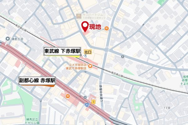 000213【駅徒歩1分】東武東上線「下赤塚」駅（東京都）医療モール計画