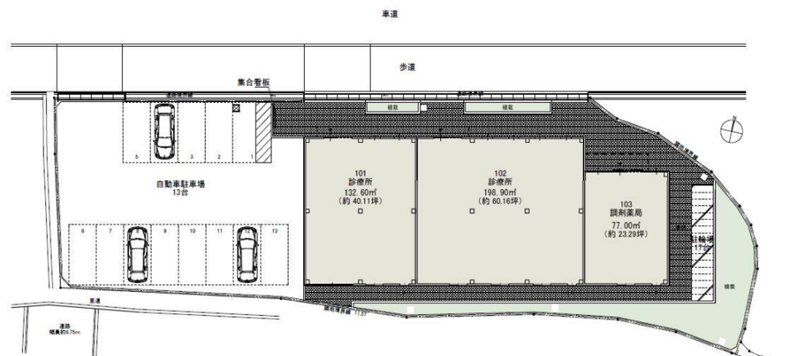 000250　大阪府箕面市／駅徒歩10分！新築医療モール計画