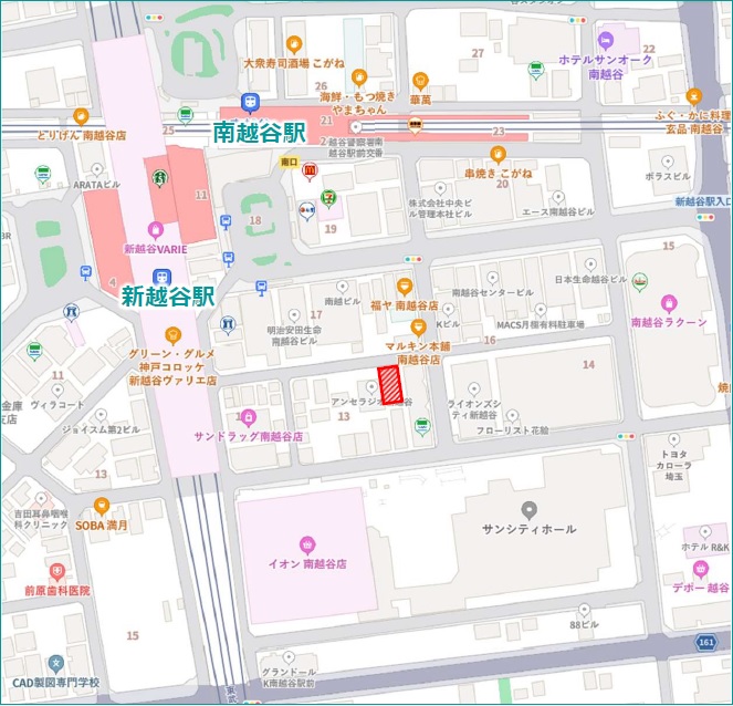 000303　【計画物件】南越谷医療テナント／南越谷駅・新越谷駅徒歩2分、調剤薬局併設