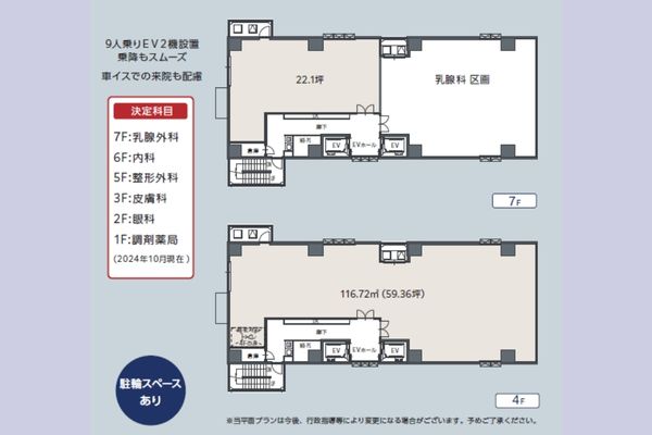 000322　高槻市駅前／新築医療モール【駅から視認・残2フロア】