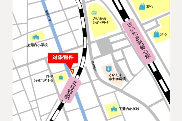 000337 【さいたま市】北与野クリニックモール／北与野駅　徒歩1分