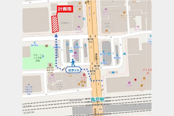 000346　【駅徒歩２分】亀戸駅前メディカルビル計画／駅ロータリー沿い