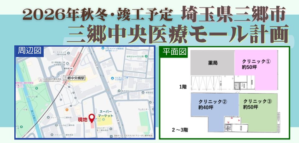 000399　【三郷市】三郷中央医療モール計画／三郷中央駅徒歩4分