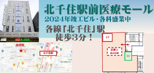 000402　【駅徒歩3分】北千住駅前医療モール／商店街中盛業物件！