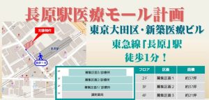 000401　【東京大田区】長原駅医療モール計画／東急線「長原」駅徒歩１分