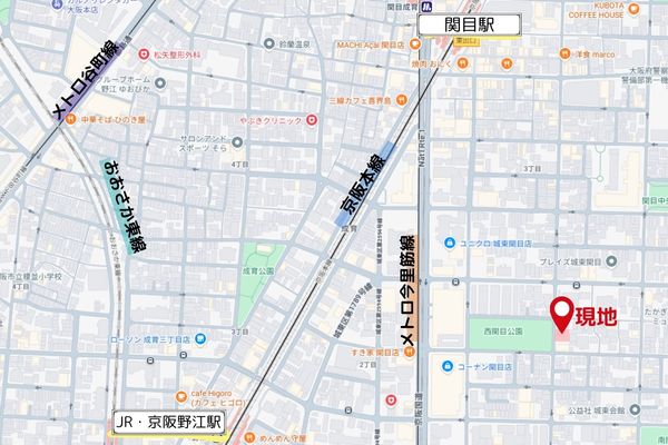 000405　【大阪市城東区】新築・1F路面テナント／京阪本線「関目駅」徒歩7分